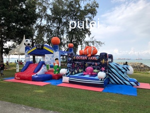 Château gonflable de football pour la Journée sportive des enfants, avec toboggan, pour usage commercial et domestique, idéal pour les soirées et les villas, haute performance - Product Image 5
