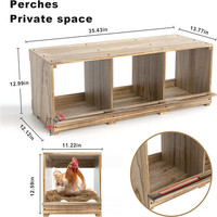 Nichoirs pour poulets, nichoir en bois pour poulets, nichoir mural pour œufs de ponte pour poulets