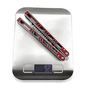 Couteau en aluminium SF Megalodon, personnalisable, non affûté, outil d'entraînement pour manœuvres complexes et entraînement tactique, <span class=keywords><strong>Balisong</strong></span> - Product Image 5