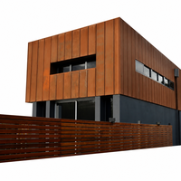 Tôle en acier Corten 2-3 mm ASTM A588 A242, tôle d'acier résistante aux intempéries pour aménagement paysager, bardage, façade de bâtiment extérieur, taille personnalisée