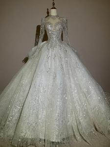 Vestido de Novia de Lujo Estilo Bohemio con Silueta en A y Decoración de Encaje, Elegante y de Alta Costura, Gran Venta - Product Image 4