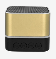 Promotional Corporate Gift Custom Logo Printed Two Tone Square Portable Wireless Bluetooth Speaker With Stereo Sound