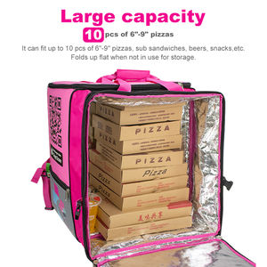 De gran capacidad expandible aislado mochila <span class=keywords><strong>bolso</strong></span> de la bici de la motocicleta térmica de entrega de alimentos bolsa - Product Image 4