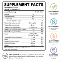 Gummies multivitaminées pour enfants en marque blanche, vente en gros, OEM, vitamines gommeuses quotidiennes pour le soutien immunitaire des enfants, à base de pectine, véganes