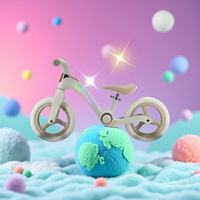 Bicicleta de Equilibrio Plegable de 12 Pulgadas sin Pedales para Niños de 2 a 6 Años, Bicicleta de Montaje Libre para Niños Pequeños