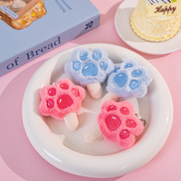 Porte-clés Patte en Peluche, Pendentif Empreinte Animale Douce, Breloque Dessin Animé Kawaii, Accessoire de Sac, Jouet pour Sac à Dos, Sac à Main, Cadeau, Décoration