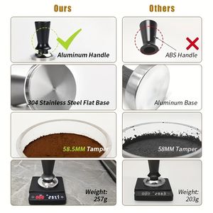 Tasseur à café à pression constante 51mm 53mm 58mm calibré 30lbs pour <span class=keywords><strong>accessoires</strong></span> de machine à expresso et outils de barista - Product Image 2