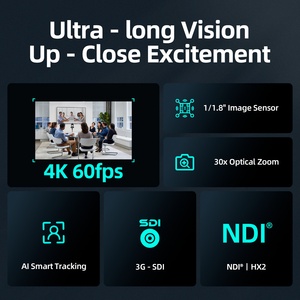 Kit Profesional de Cámara para Videoconferencias 4K - 3 Cámaras y Controlador, Seguimiento por IA, Zoom 30x, NDI HX2, HDMI/USB MC630-MKB20 4 - Product Image 2