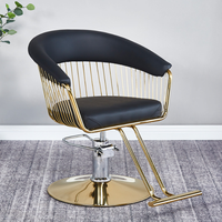 Chaise de Barbier Ergonomique Moderne Inclinable avec Rotation à 360 Degrés et Hauteur Réglable – Mobilier de Salon Métallique – Offre Spéciale