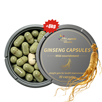 Offre Spéciale : Compléments Naturels de Ginseng Original – Super Stimulant d'Appétit et d'Énergie – 60 Capsules pour la Prise de Poids et le Bien-être Général