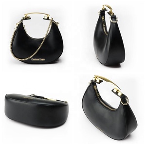 <span class=keywords><strong>Borse</strong></span> a Spalla e a Tracolla di Lusso da Donna in Pelle con Design a Mezzaluna Personalizzato - Product Image 2
