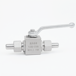 Válvula de Bola Hidráulica de Alta Presión YJZQ-J10B de Acero Inoxidable 304 para Sistema Hidráulico, Material Grueso - Product Image 1