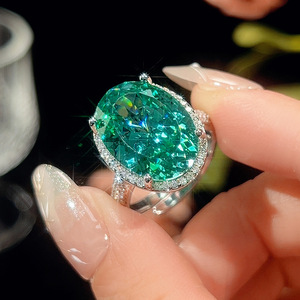2025 high-end Jewelry Simulation Bird's Nest Chopala Green Jewelry Fashion Light Luxury Set 15*20-13*18 - Product Image 3