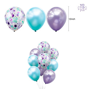 ชุดตกแต่งงานวันเกิดเด็ก DAMAI ลายเมอร์เมดและแมงกะพรุน พร้อมโคมไฟกระดาษแขวนประดับ พู่ห้อย แบนเนอร์ ตัวตกแต่งหน้าเค้ก - Product Image 6