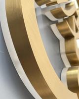 Signalétique personnalisée pour bâtiments intérieurs, publicité extérieure, enseigne de magasin, enseigne de boutique, lettres 3D dorées rétroéclairées, enseigne LED