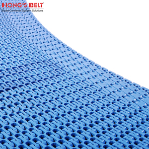Hongsbelt HS-2400B nhựa Modular băng tải thay thế loạt 2400 bán kính tuôn ra lưới - Product Image 3