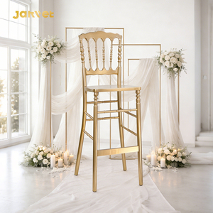 Chaise haute de bar en bois pour événements de mariage, tabourets de bar Napoléon - Product Image 1