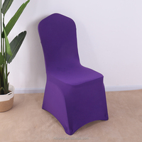 Housse de chaise universelle en molleton jacquard extensible à motif imprimé pour mariage, banquet, salle à manger, plage et hôtel, fauteuils