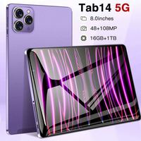 Tablet Tab14 5G con Sistema Operativo Android, Pantalla de 8'' 1280x800, 4+64GB, 6000mAh, Altavoces Duales, Control de Privacidad para Entretenimiento y Educación Infantil