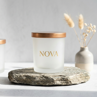 Pot à bougie en verre à parois épaisses, vide, personnalisé en usine, 8oz 10oz 14oz avec couvercle, boîte cadeau pour la fabrication de bougies, décoration intérieure, vente en gros
