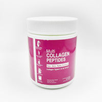 Poudre de peptides de collagène multiples, peptides de protéines hydrolysées avec acide hyaluronique, biotine et vitamine C, complément alimentaire pour le soutien de la peau et des articulations