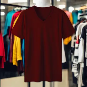 2023 nouveau style été vêtements vierges col en v recadrée boxy poids lourd imprimé t-shirt hommes vêtements pour hommes imprimé