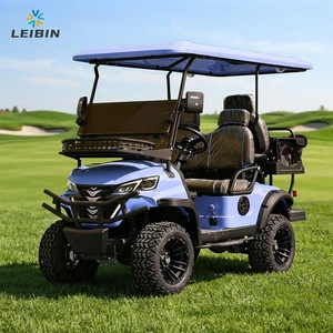 Voiturette de golf à batterie au lithium personnalisable en couleurs, 4 places, moteur 3,5-7,5 kW, vitesse 30-50 km/h, autonomie 90 km, en acier, basse vitesse - Product Image 2