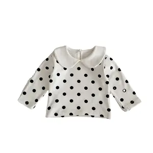 <span class=keywords><strong>Blusa</strong></span> de Manga Larga con Estampado de Cara de Bebé para Otoño, <span class=keywords><strong>Blusa</strong></span> de Color Sólido para Recién Nacidas, Ropa Casual para Niñas, Camisa para Bebés - Product Image 6