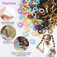 Couleurs Bonbon, 100 Pièces/Sac, en Nylon Sans Couture, 2 CM, Petits Élastiques en Caoutchouc, Accessoires Cheveux pour Bébés, Filles et Enfants, Mini Chouchous pour Bébé