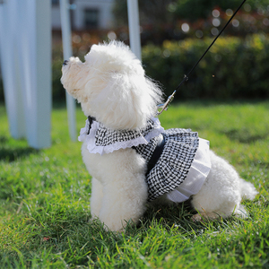 Luxury Shirt Dress Pets Outfits Leash Clothes Small Dog Party Skirt <strong>Puppy</strong> Sublimation Custom Dog <strong>Harness</strong> <strong>Design</strong> Dog Summer - Product Image 1