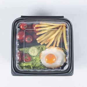 Contenedor de Alimentos Portátil de Plástico con Tapa Abatible, Tipo Concha, para Preparación de Comidas, Contenedores Desechables para Llevar el Almuerzo - Product Image 5