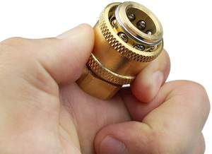 Accesorios de arandela de presión de conector rápido, conector de rosca hembra M14 y conector macho de latón, presión de 1/4" - Product Image 3