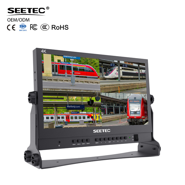SEETEC ATEM156 15.6" 1080P IPS Broadcast Monitor, 4K HDMI Input Output, Multi-View for Studio & Field Production