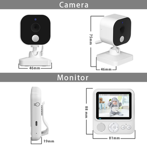 <span class=keywords><strong>Caméra</strong></span> de surveillance nocturne Anicebb de haute qualité et économique, 720P, 2,4 GHz, avec moniteur de température, rappel d'alimentation, lecteur de musique et berceuses - Product Image 4