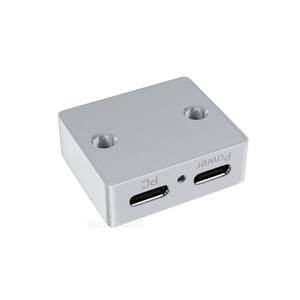 Разветвитель питания и сигнала Type-C, поддерживает независимое питание 5 В постоянного тока, <span class=keywords><strong>3</strong></span> порта Type-C (гнездо), корпус из алюминиевого сплава с ЧПУ - Product Image 6