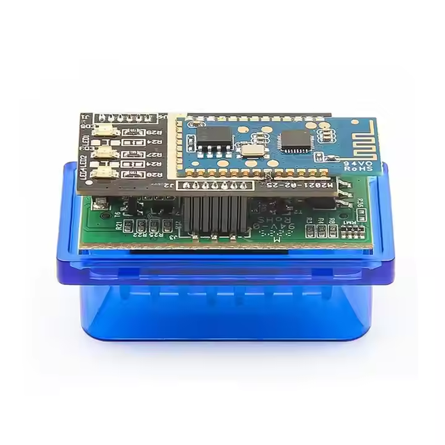 Latest V1.5 Wireless ELM327 OBD2 Scanner Double PCB Car Diagnostic Tool with 1-Year Warranty and V2.1 Software Version