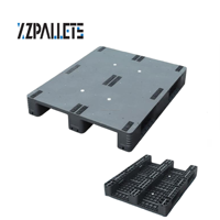 Palette en plastique industrielle robuste de qualité alimentaire Xzpallets Euro à surface plane, à entrée 4 directions