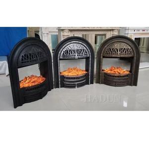 कृत्रिम पत्थर आधुनिक चिमनी संगमरमर चिमनी Mantels चारों ओर सजावटी फ्रीस्टैंडिंग इलेक्ट्रिक चिमनी इनडोर पॉलिश। - Product Image 5