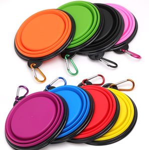 ชามใส่อาหารและน้ำสำหรับสัตว์เลี้ยงแบบพับได้ พกพาสะดวก สำหรับเดินทาง ขนาด 12 ออนซ์ 34 ออนซ์ ปลอดสาร BPA สำหรับแมวและสุนัข ขายส่ง - Product Image 3