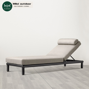 Chaise longue <span class=keywords><strong>de</strong></span> jardin en métal <span class=keywords><strong>de</strong></span> lit <span class=keywords><strong>de</strong></span> <span class=keywords><strong>bain</strong></span> <span class=keywords><strong>de</strong></span> <span class=keywords><strong>soleil</strong></span> <span class=keywords><strong>de</strong></span> jardin en aluminium <span class=keywords><strong>de</strong></span> loisirs modernes pour le patio extérieur plage piscine usine directe - Product Image 2