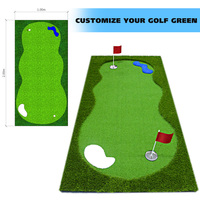Tapis d'entraînement de golf SXL populaire pour intérieur et extérieur, simulateur de green portable, gazon artificiel en mousse EVA, 1,5 m x 3 m, mini-golf