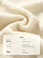 Sudadera con Capucha y Cremallera de Forro Polar de 500 g/m² para Hombre y Mujer, 65% Algodón, Forro de Lana de Cordero, Gruesa, Térmica, para Invierno, Personalizable, Tallas S-5XL