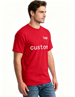 Camisetas de Manga Corta para Hombre, Tallas Grandes, 100% Algodón de Alta Calidad, Impresión de Serigrafía Personalizada, Ecológicas, 220 Gramos, Tejido de Punto