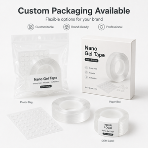 Nastro Biadesivo in <span class=keywords><strong>Gel</strong></span> Nano di Qualità all'Ingrosso, 1mm 2mm, Confezione Personalizzata, Fornitura OEM - Product Image 4