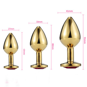 Metalen Mini Anale Speelgoed Butt Plug Buit Kralen Roestvrij Staal + Kristal Anale Sieraden Seksspeeltjes Sex Producten 034 Butt Plug Voor Mannen Wome - Product Image 2
