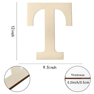 Letras del Alfabeto de Madera Personalizadas para Decoración del Hogar, Perfectas para Proyectos de Bricolaje y Arte Mural para Cuartos de Niños, Dropshipping - Product Image 3