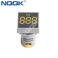 Mini lampe indicatrice LED carrée CE 22 mm, compteur de fréquence Hertz