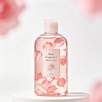 Gel Douche Rose Naturel Parfum Longue Durée Hydratant Lissant Lavant Corporel OEM en Gros