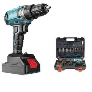 Perceuse sans fil puissante 21V avec mandrin sans clé et jeu de 24 embouts pour perçage et vissage du métal en DIY - Product Image 4