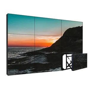 4k Video duvar paneli matrisi 55 inç ekleme ekranı dikişsiz reklam oyuncuları LCD Video duvar